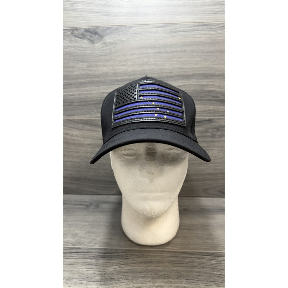 Robin Ruth Alaska Meshback Adjustable Black USA Flag Hat